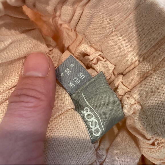 Women’s ASOS Pink Ruffle Midi Skirt - Picture 2 of 2